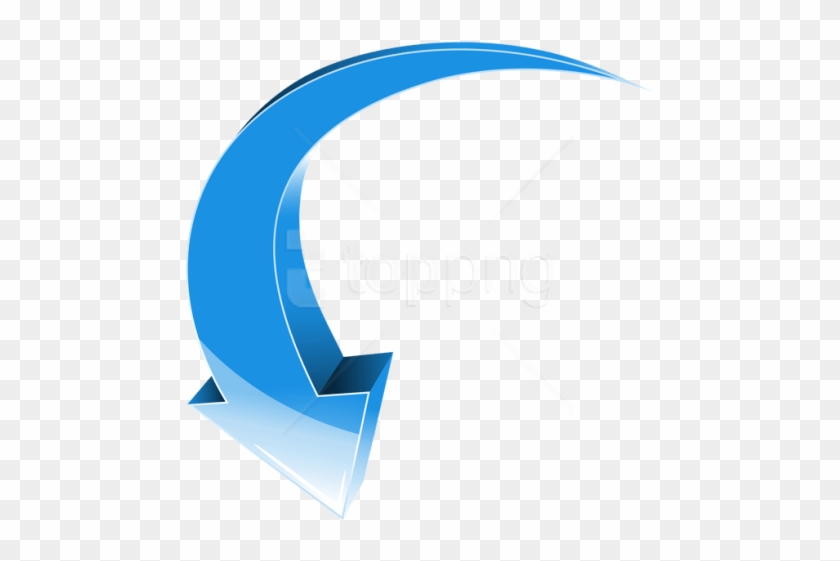 Free Png Download Arrow Blue Down Transparent Clipart - 3d Arrow Down Png #1756093