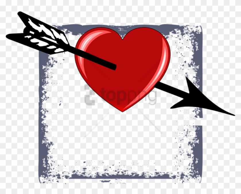 Free Png Corazon De San Valentin Con Flecha Png Image - Imagen De Versos Romanticos #1756242