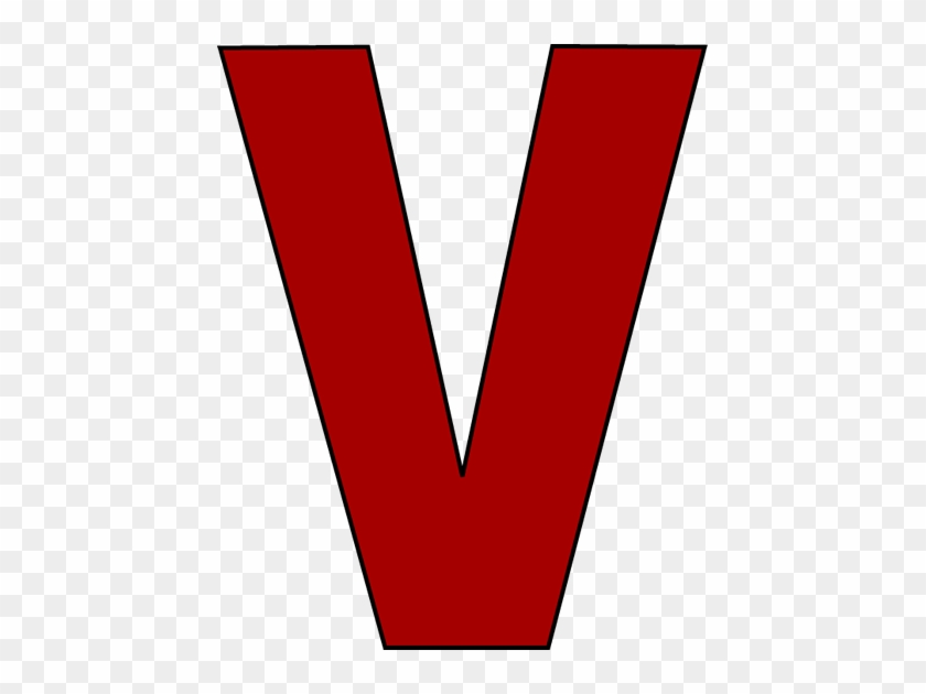 Letter V Clipart Clipartsgram - Red Letter V Clipart #1756565