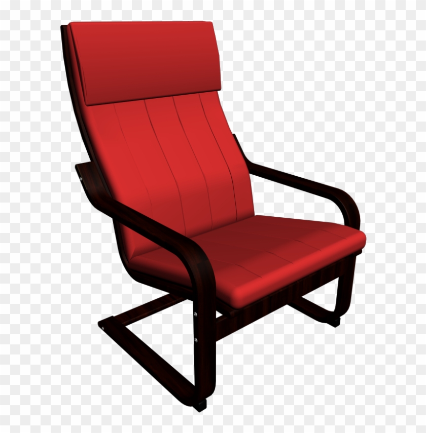 Transparent Chair Ikea Transparent Background - Red Ikea Poang Chair #1756618