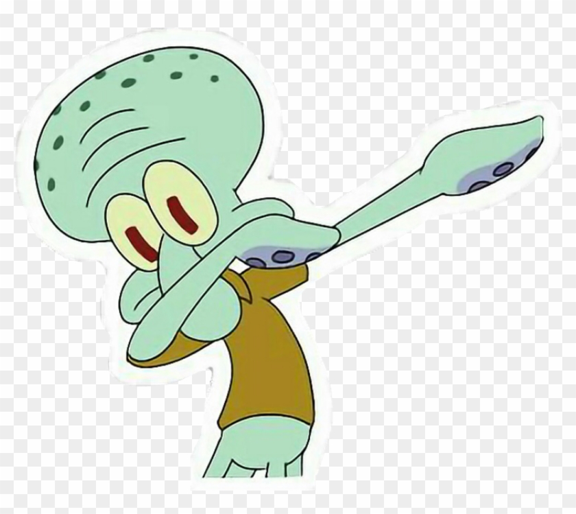 Squidward Dab Transparent Freetoedit Sticker Chasidy - Squid Ward Dab #1756679