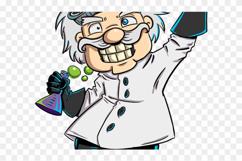 Elements Clipart Science Lab Table - Mad Scientist Cartoon Png - Free  Transparent PNG Clipart Images Download