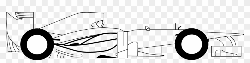 F1 Car Side Drawing #1757151