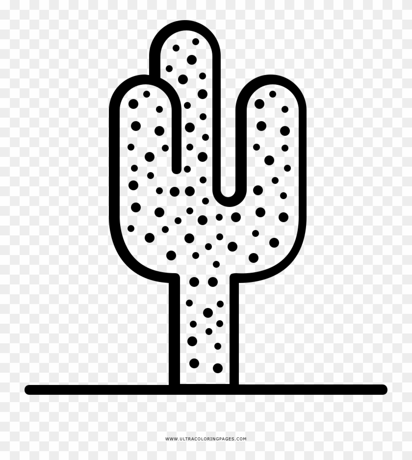 Cactus Coloring Page - Cactos Desenho Para Colorir Png #1757391