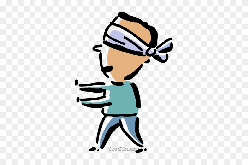 Blind Man Clipart - Olhos Vendados Png #1757429