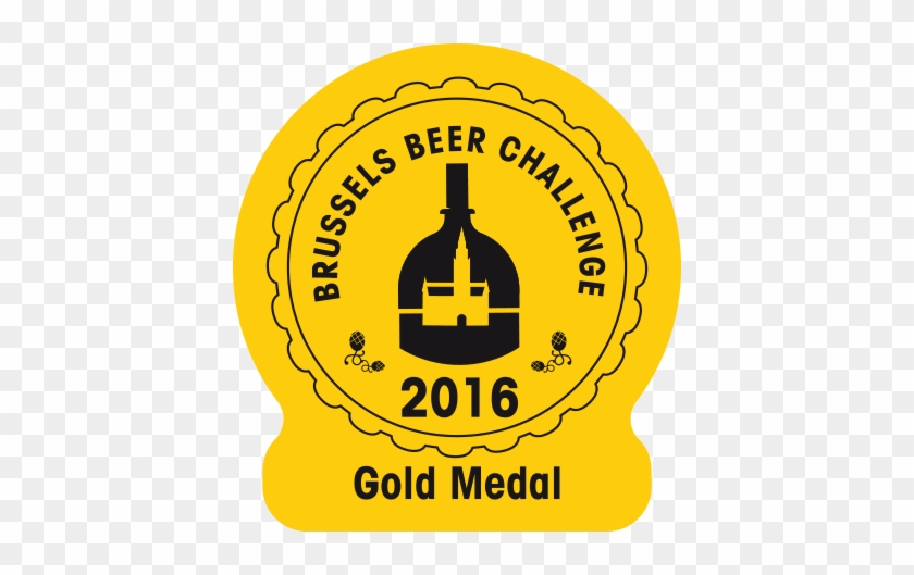 Bbc2016 Gold Medal - Brussels Beer Challenge 2017 Vector #1757612