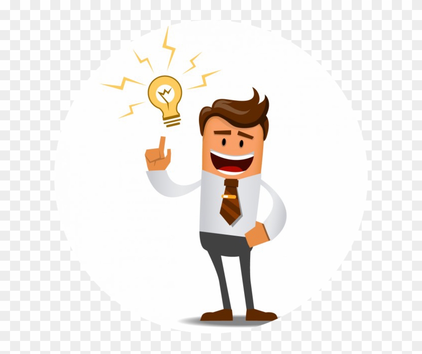 Businessman With A Great Idea 1012 219 - Hombre Con Idea Png #1757905