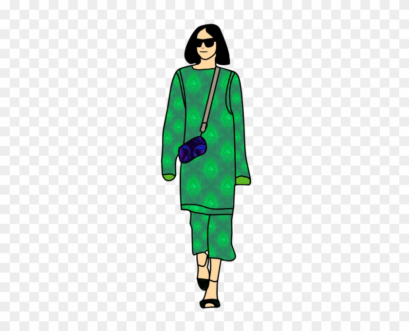 Moda Otoño Invierno 2018-19 - Fashion Show Model Cartoon #1758168