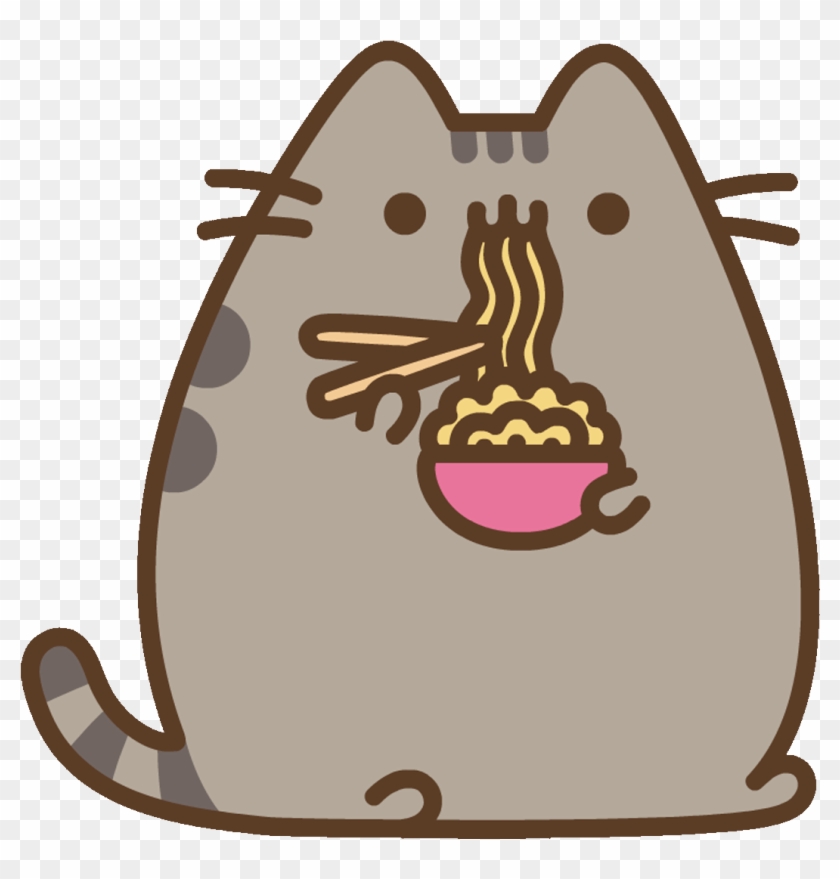 Hungry Cat Sticker By Pusheen Clipart , Png Download - Pusheen Ice Cream Gif #1758182
