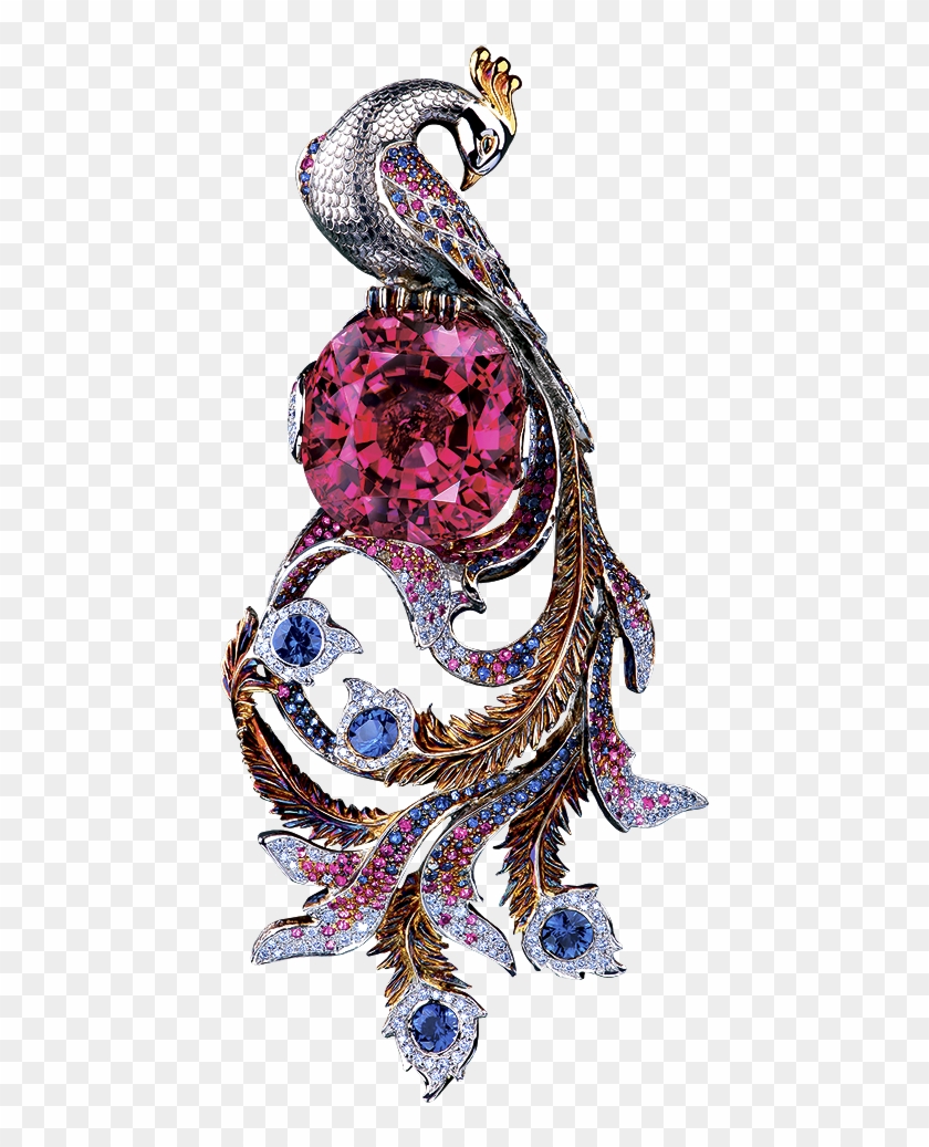 High Jewellery Pendant-brooch Bird Of Paradise Fairy - Illustration #1758213