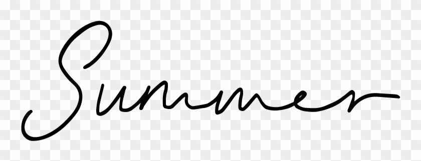 Summer-signature - Calligraphy #1758248