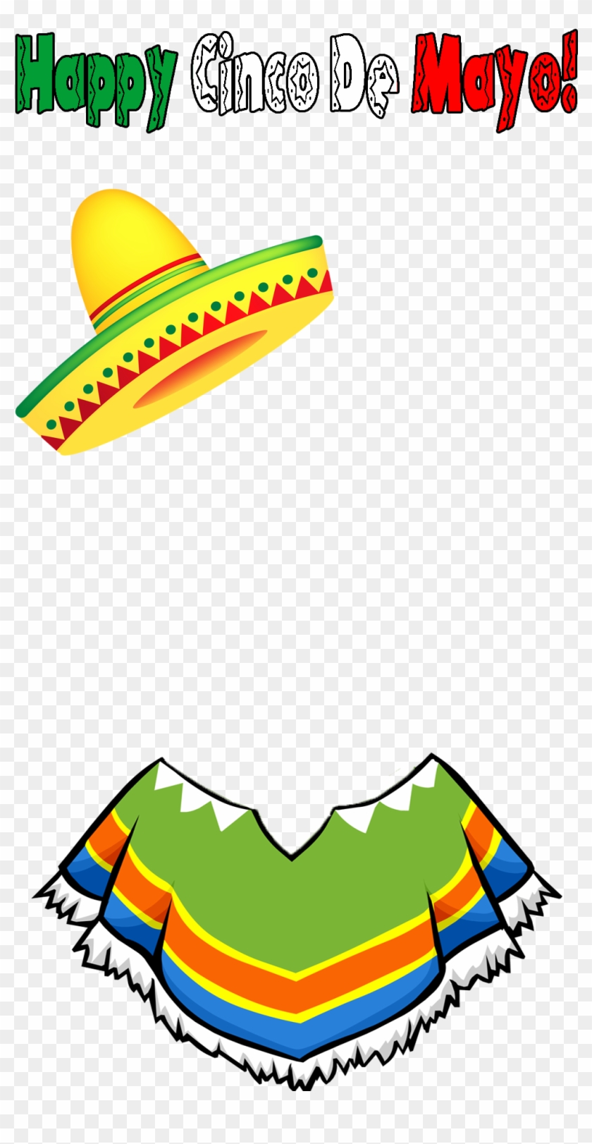 Check Out Our Cinco De Mayo Filter We Had Go Live At - Mexican Poncho Clipart #1758441