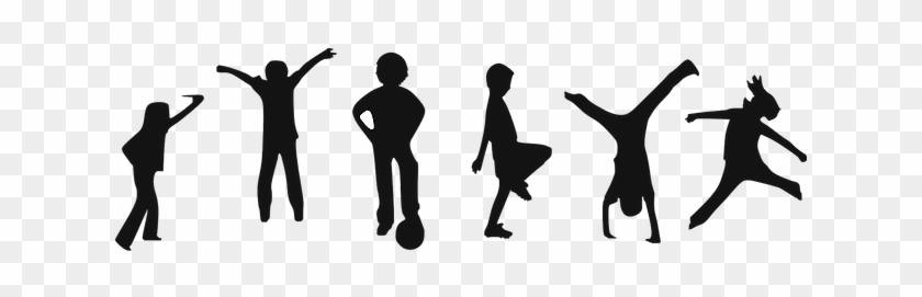 The Amount And Type Of Exercise You Can Do Will Very - Active Kids Silhouette #1758453