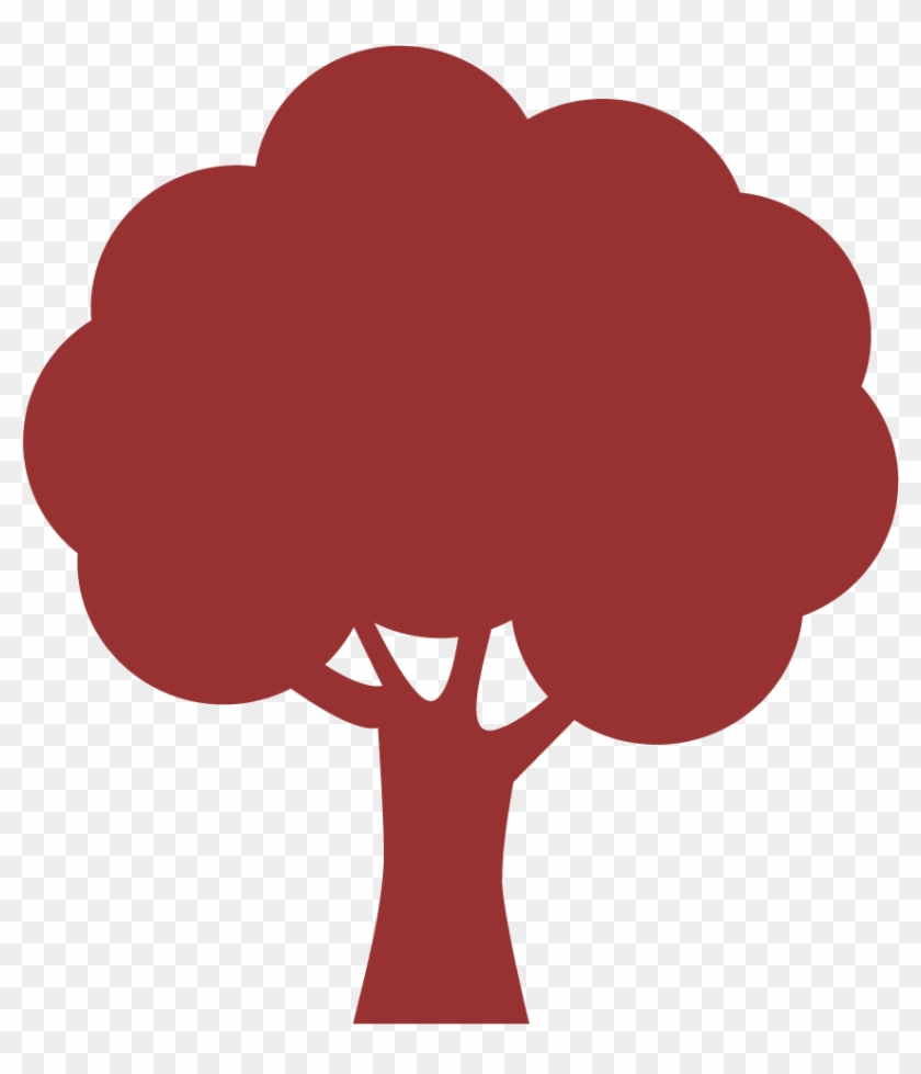 This Area Has To Do With Nurturing And Relating Information - Cartoon Tree Silhouette #1758548
