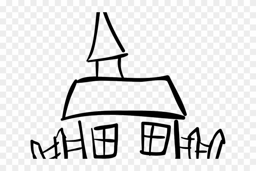 Drawn Building House Logo - ภาพ บ้าน ขาว ดำ #1758567