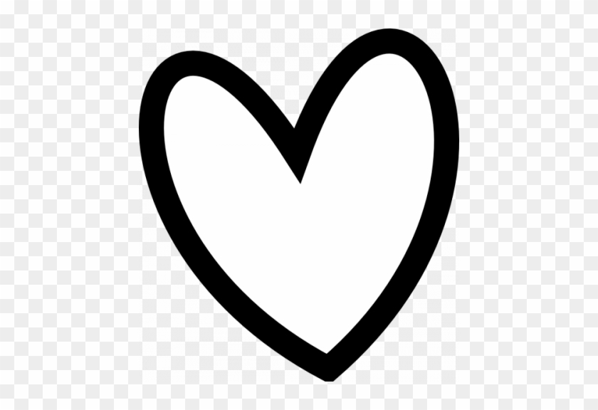 Curly Heart Outline Clipart - Black Heart Outline Clipart #1758680