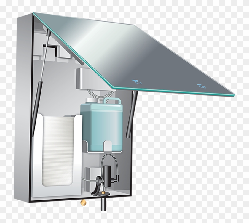 0661-t Velare™ Btm System Stainless Steel Cabinet With - Behind Mirror Hand Dryer #1758795