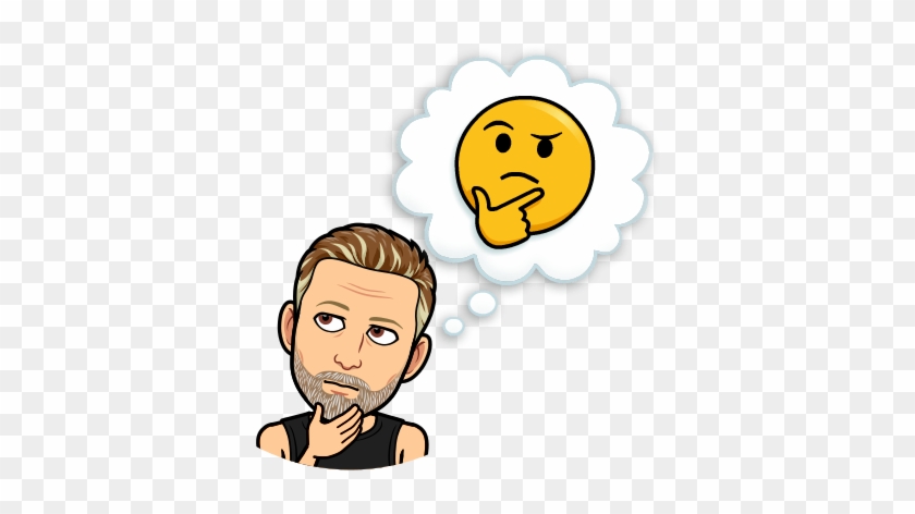 Today Is Jan 1, 2019- Not Sure What To Call This Post - Bitmoji Thinking #1758960