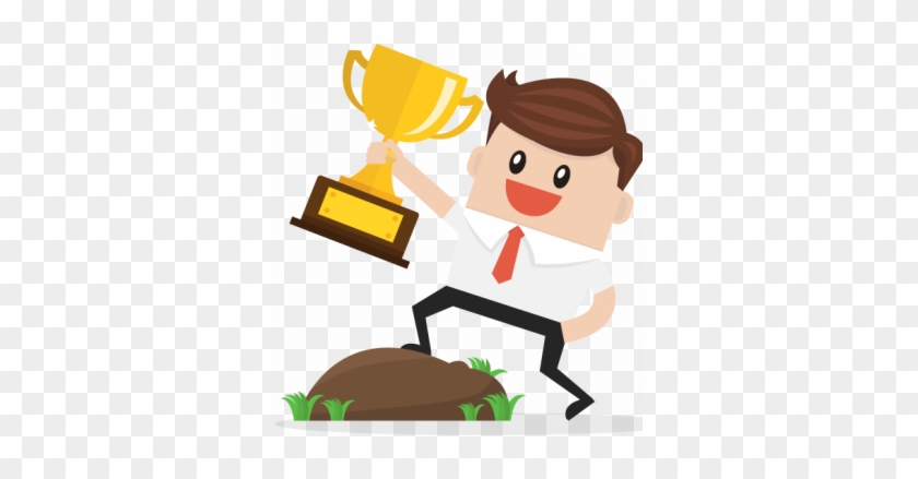 We're Ready To Help You Build Your Brand, Grow Your - Trophy Cartoon #1759213
