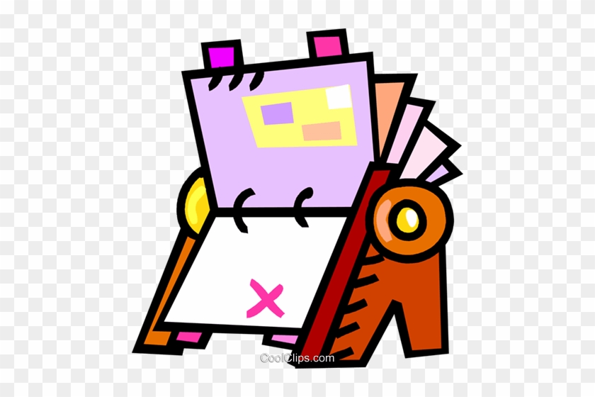 Rolodex Royalty Free Vector Clip Art Illustration - Rolodex Royalty Free Vector Clip Art Illustration #1759251