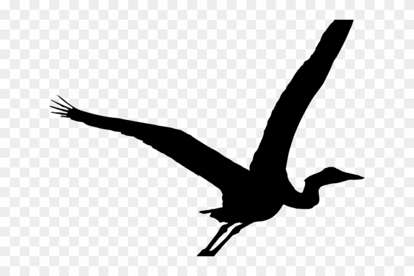 Silhouette Heron Flying #1759338