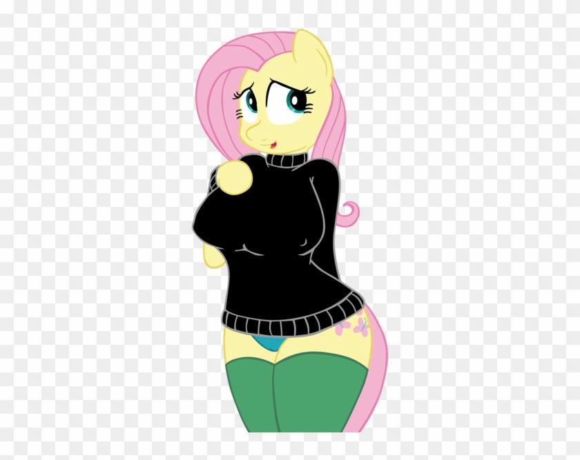 Clothes, Erect Nipples, Female, Fluttershy, Nipple - Cartoon #1759478