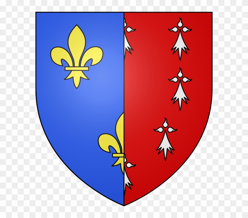 Blason De Saint Sever - D Azur À Trois Fleurs De Lys D Or #1759638