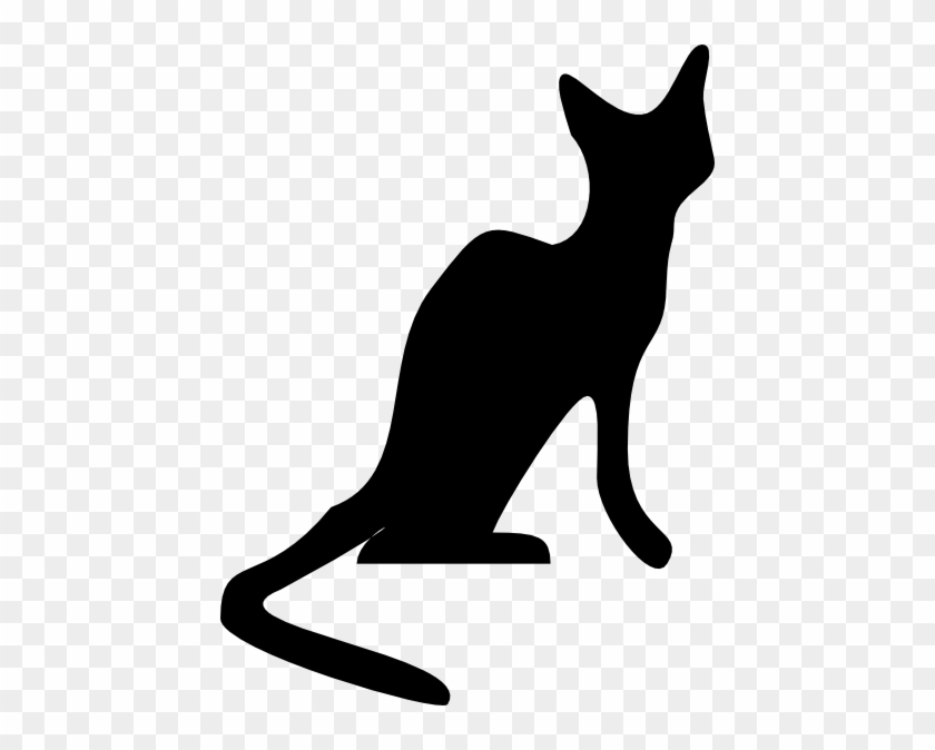 Clipart Of Black Cats Sleek Cat Clip Art At Clker Com - Кошки Пнг Тень #265165