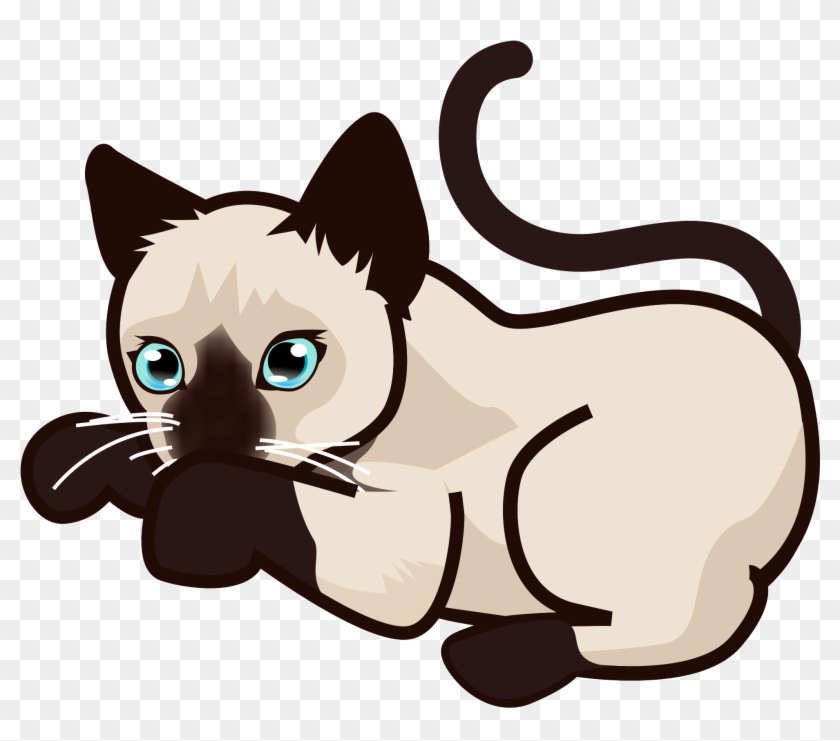 Open - Clip Art Siamese Cat #265191