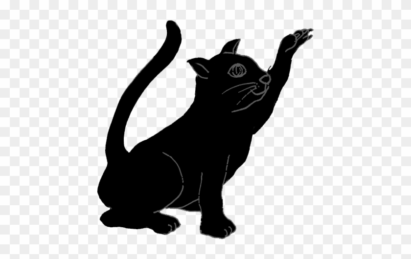 Silhouette Of Hunting Cat - Black Cat #265310