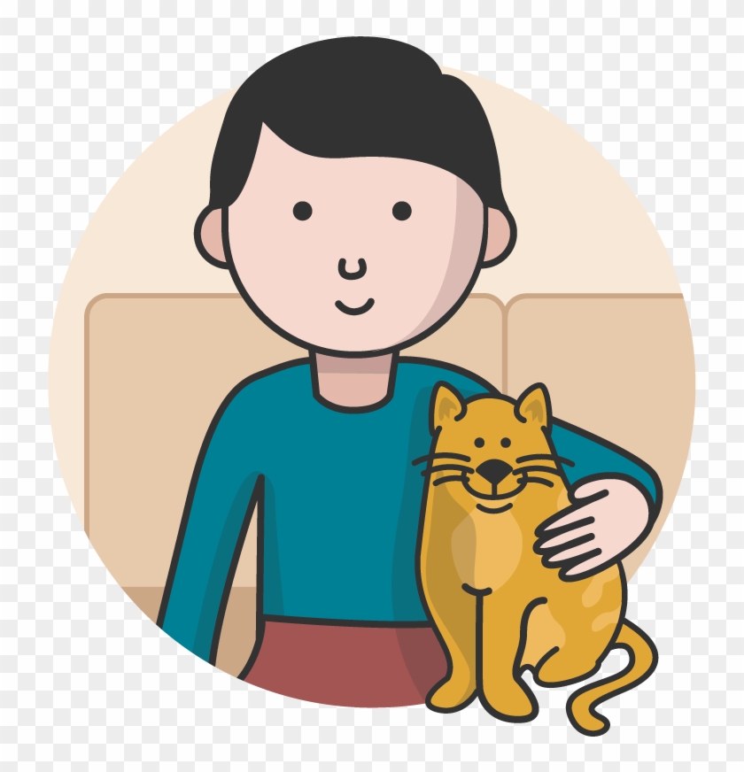 Cat Owner Clipart Vet Png Clipground - Cartoon #265333