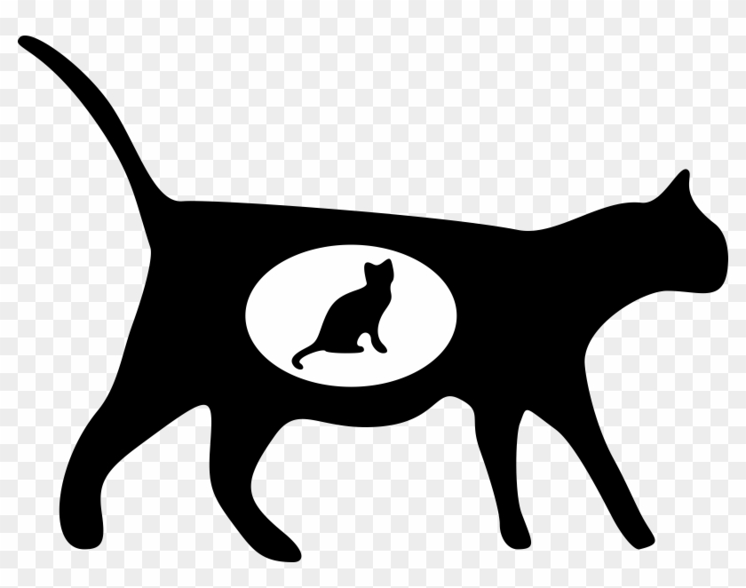 Cat Icons 1 - Black Cat Transparent Background #265384
