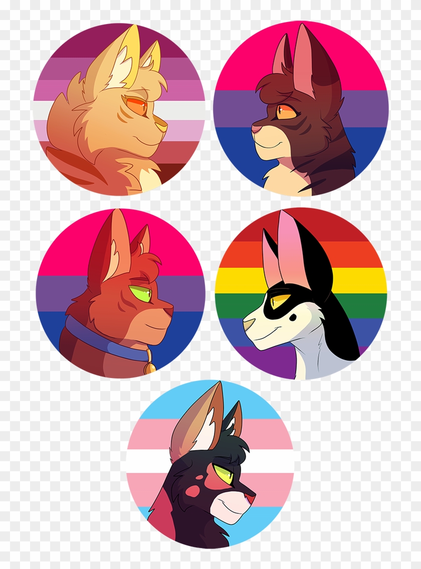 Lgbt Warrior Cats Stickers By Angel-hawk - Warrior Cats Angel Hawk #265432