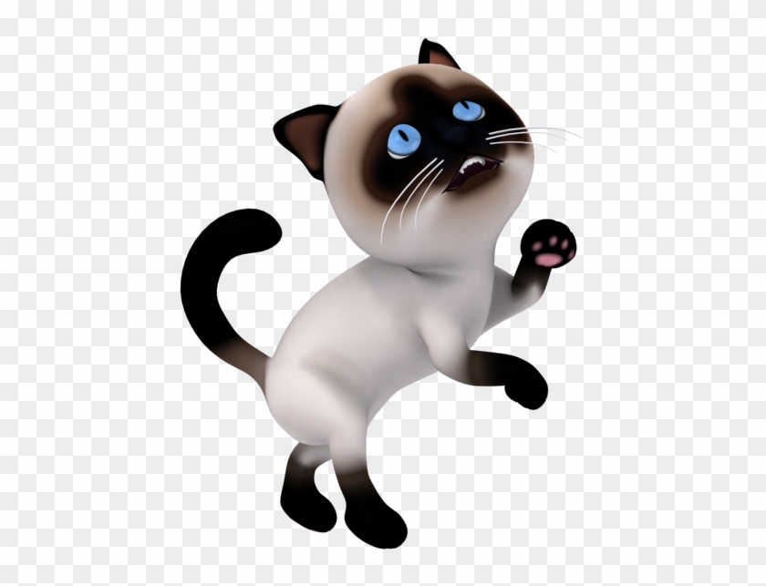 3d Cartoon Cat Character Asking For Food - Cartoon Cat 3d #265440