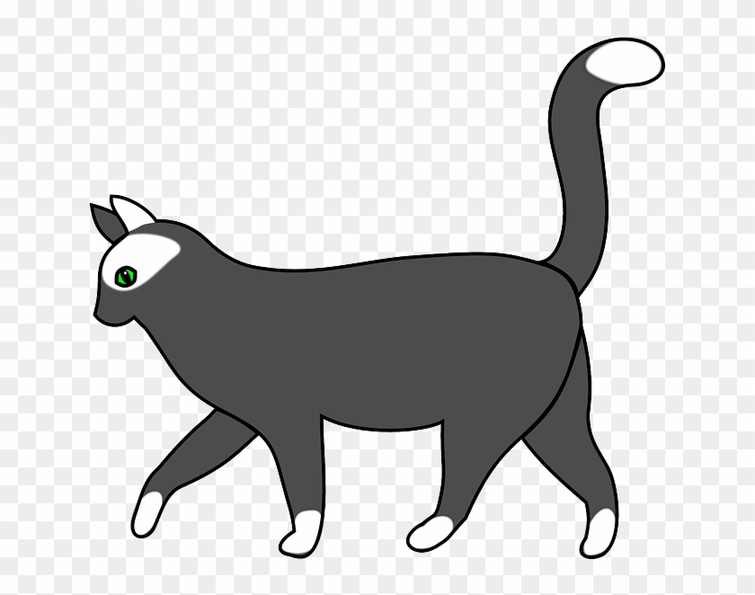 Mammal Cat, Animal, Walking, Mammal - Cat Walking Clipart #265448