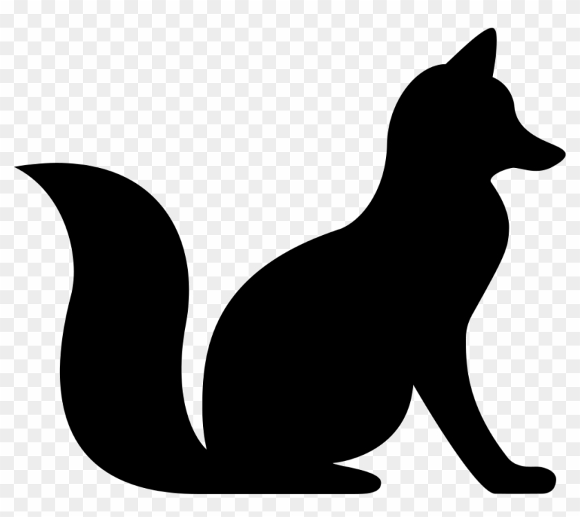 Png File - Fox Sitting Silhouette #265468