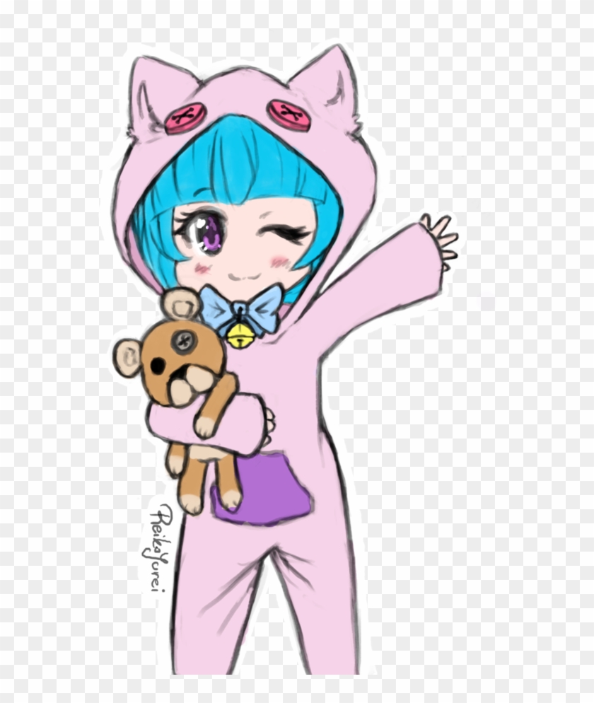Kitty Cat Onesie By Yurisyu - Cartoon #265504