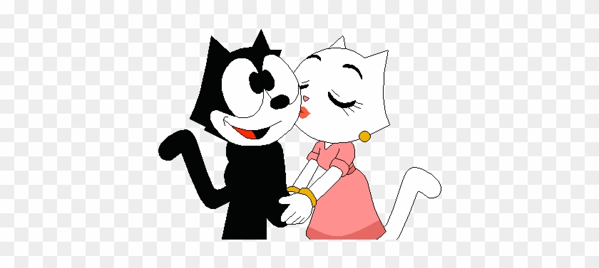 Kitty Kissing Felix By Mollyketty - Romance #265518