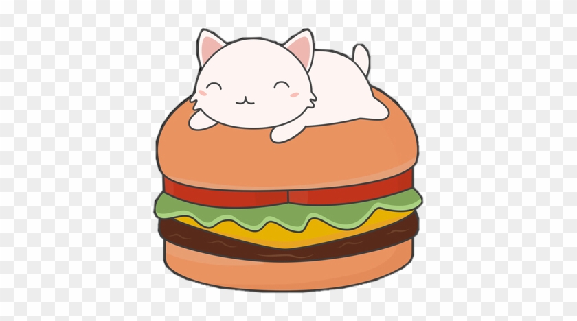💖not My Art💖 Kitty Burger 🐱🍔❤ Kawaii Kitty Cat - Sticker #265520