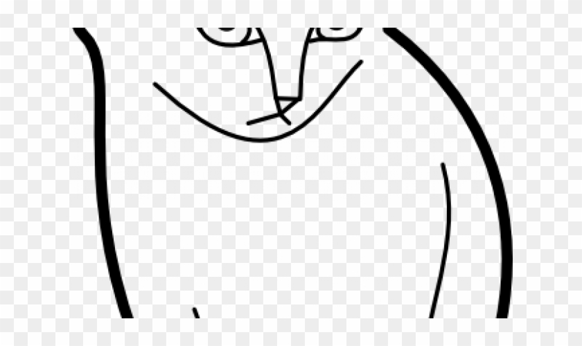 Sitting Cat Outline Clip Art - Cat Outline #265547