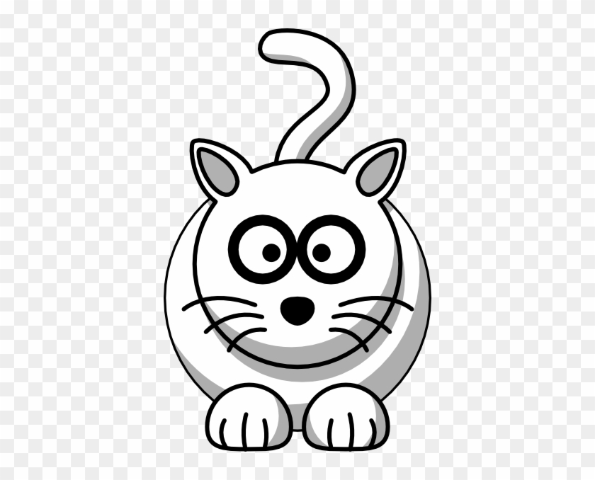 Black And White Cartoon Cats #265553