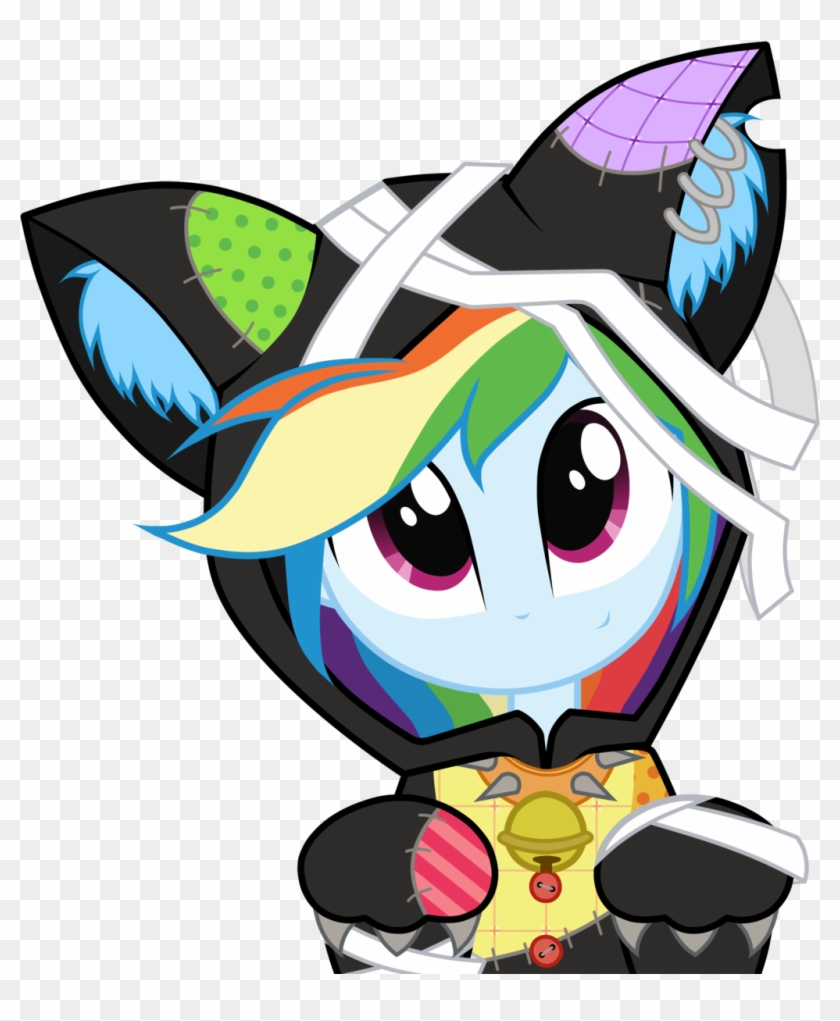 Kitty Rainbow Dash By Oathkeeper21 Kitty Rainbow Dash - My Little Pony Rainbow Dash Bunny #265590