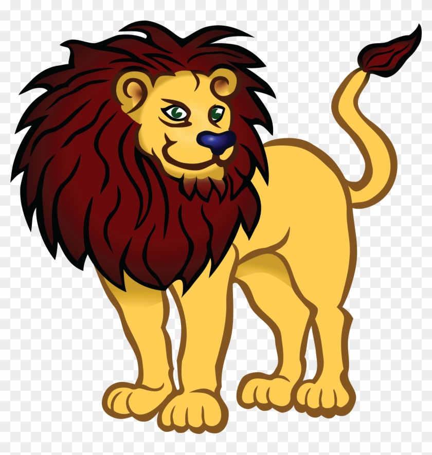 Free Clipart Of A Lion - Gambar Hewan Animasi Singa #265599