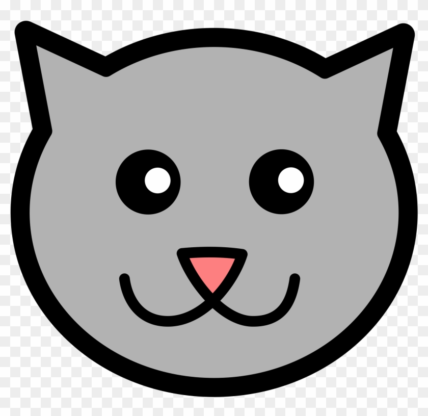 Clipart Kitty Icon - Clip Art Cat Head #265608