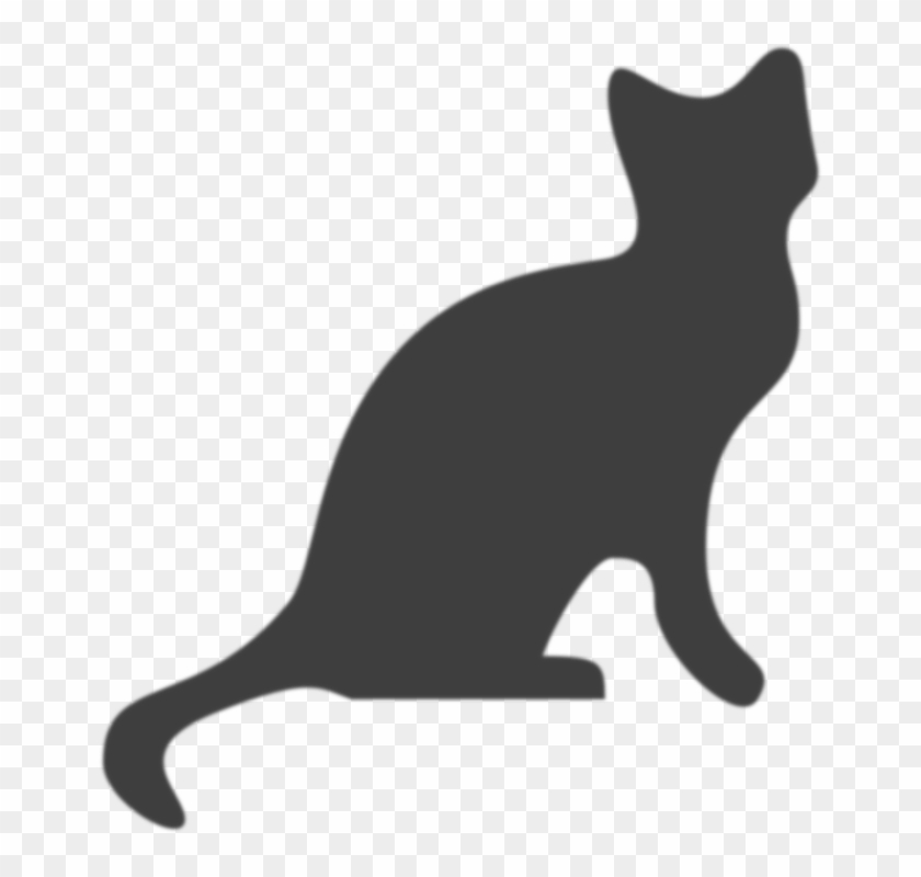 Feline Clipart Gray Cat - Cat Silhouette #265625