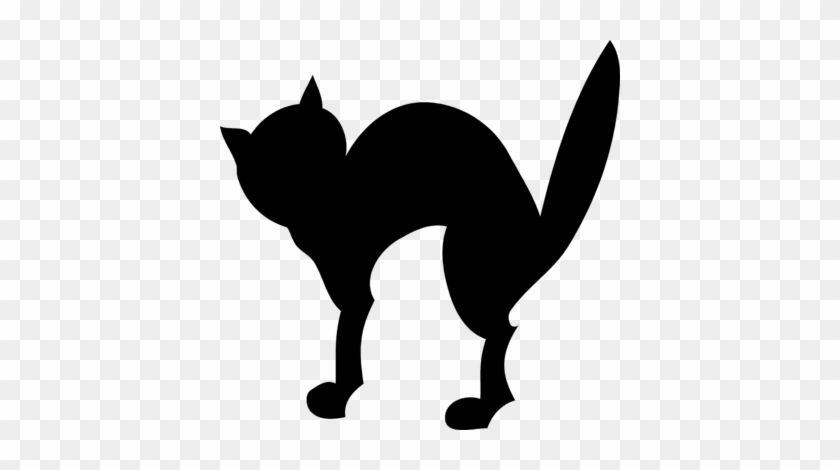 Pix For Jumping Cat Silhouette - Black Cat Clipart No Background #265646