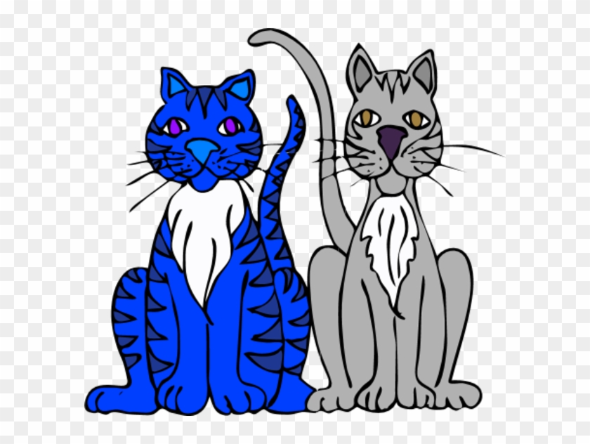 Clipart - 2 Cats Png Cartoon #265652