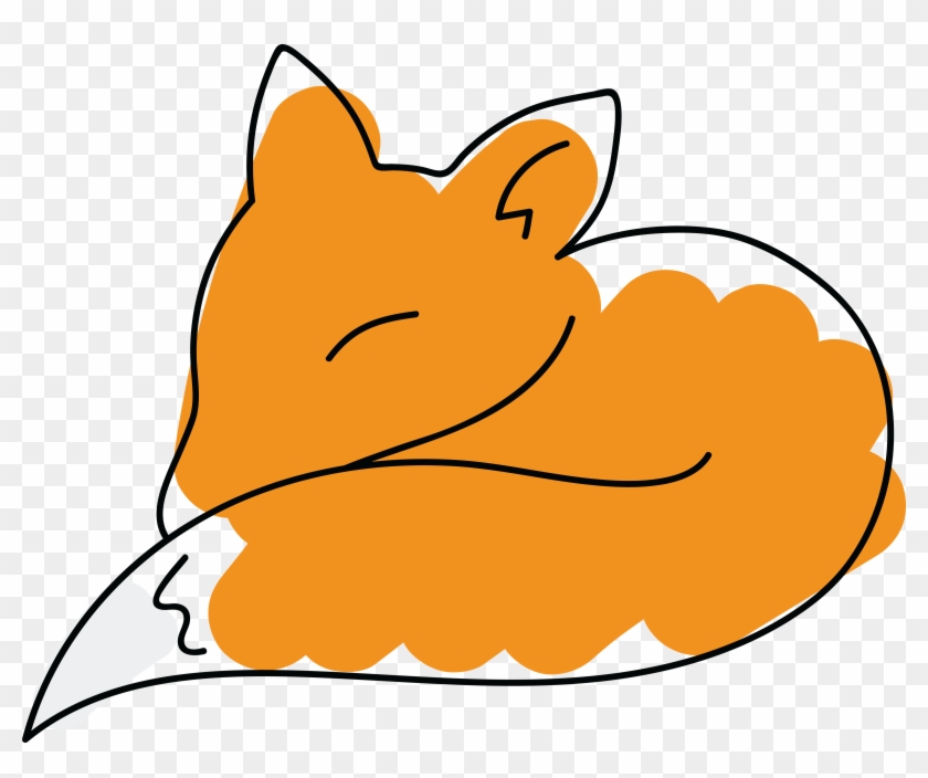 Free Clipart Of A Fox - Róka Rajz #265656