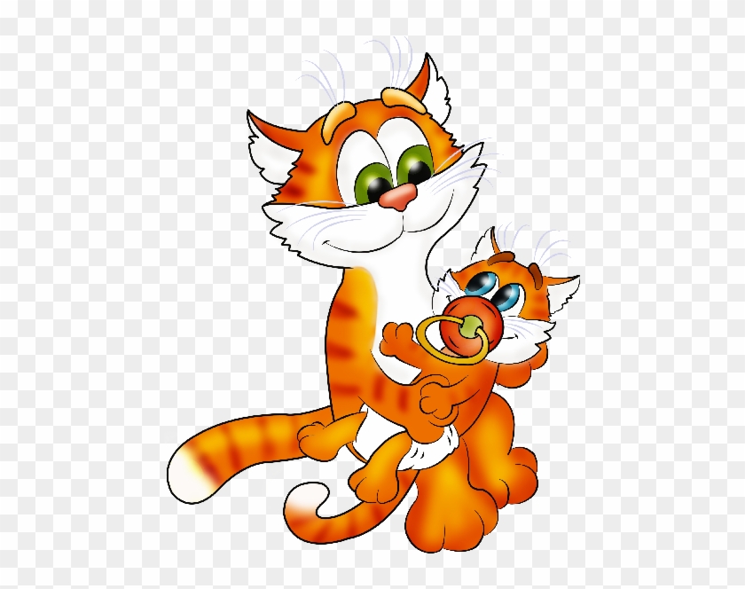 Ginger Cat Cute Cartoon Animal Images - Cartoon #265673