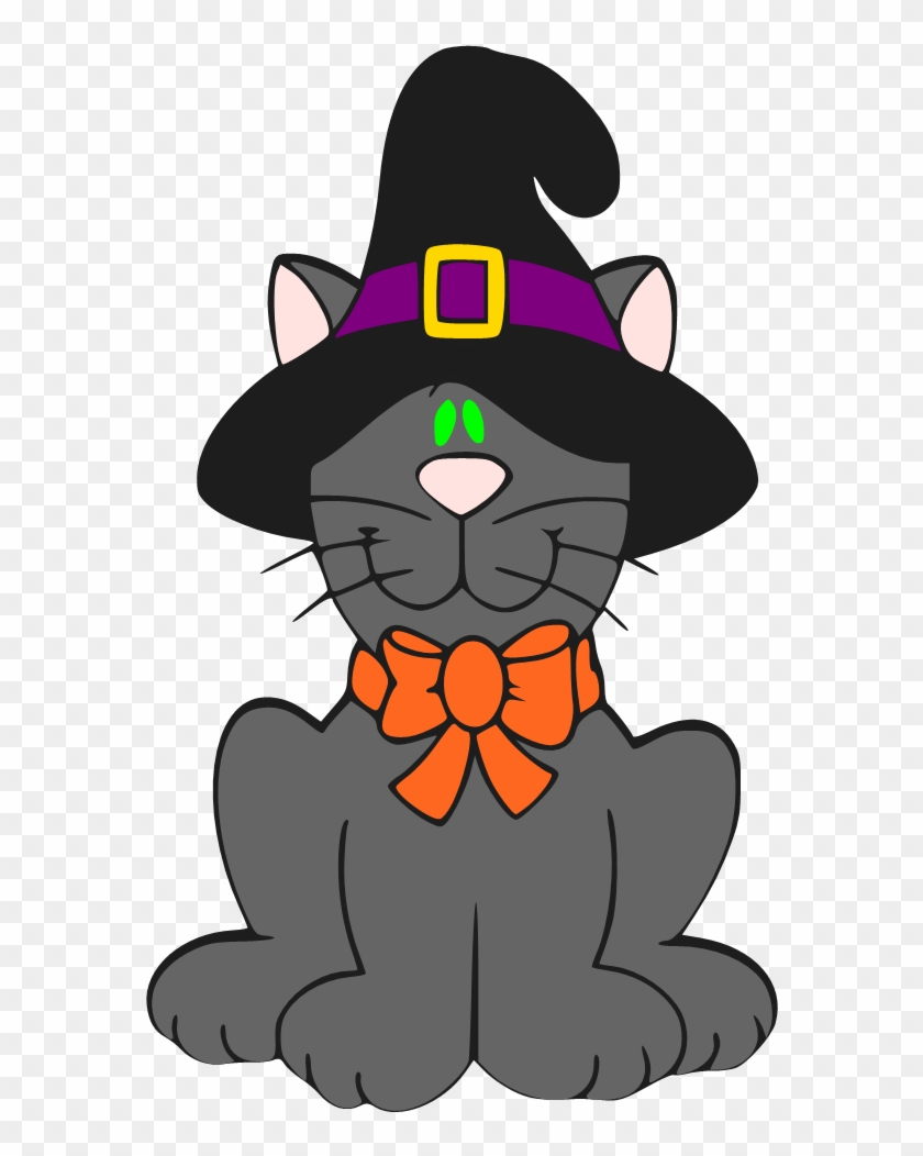 Cat Charm Of Beautiful Fine Feathers That Make This - Cartoon Halloween Cat #265691